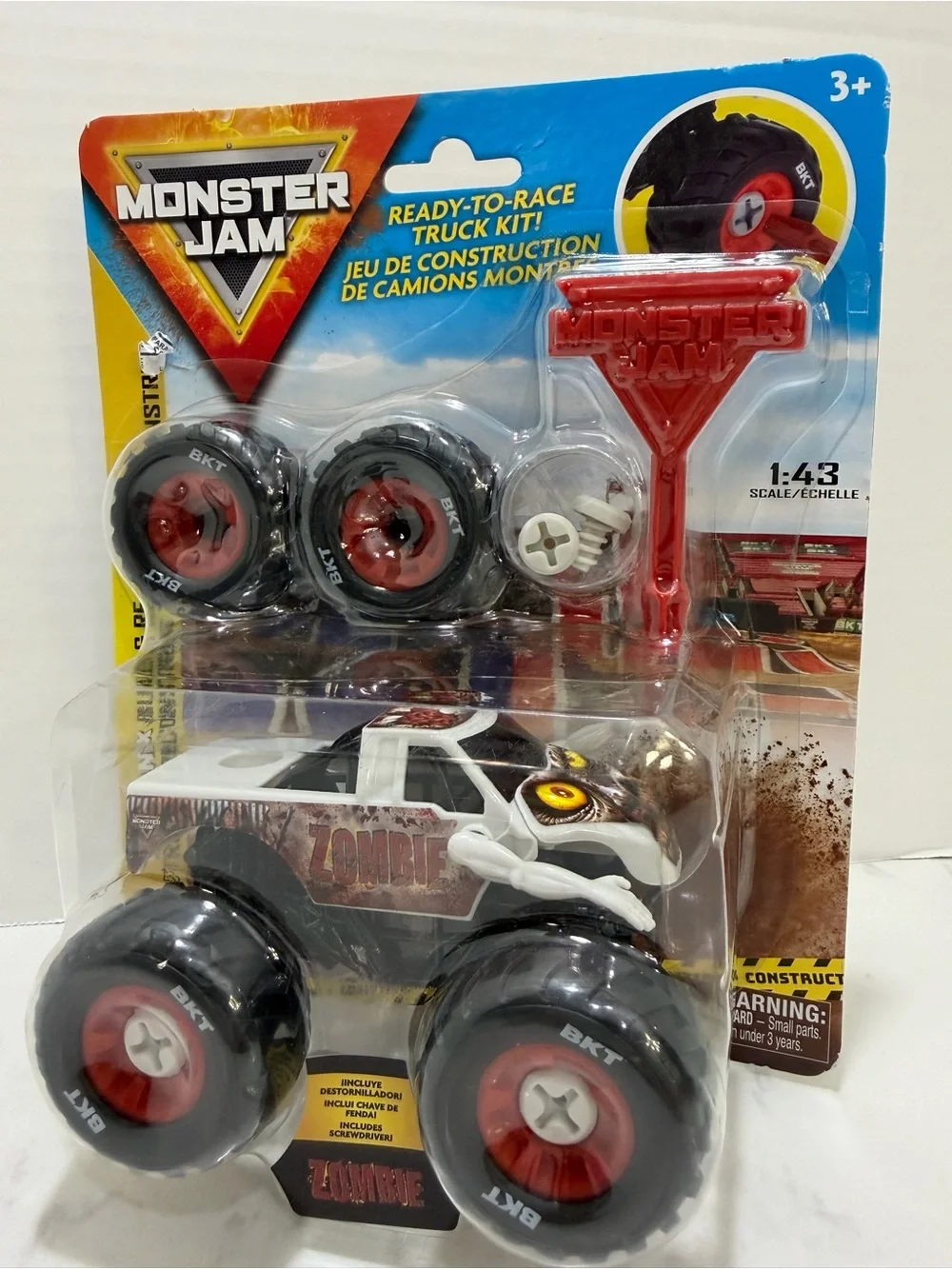 Zombie Truck Toy - White and Red
